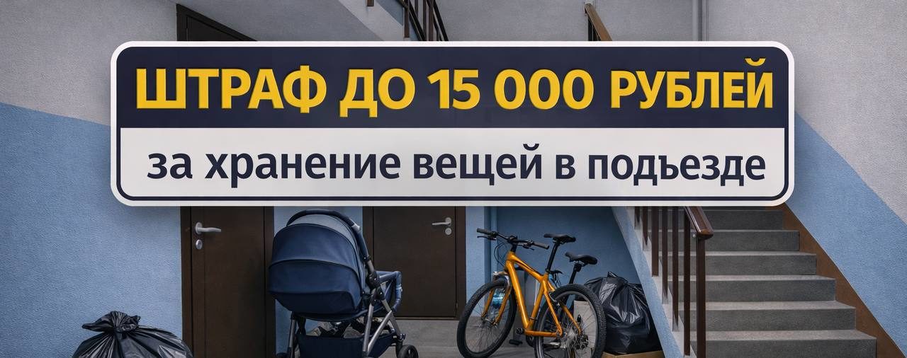 Штраф до 15 000 рублей за вещи в подъезде: что важно знать жильцам