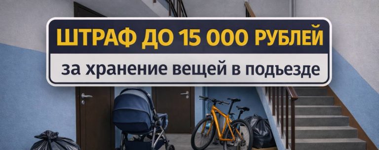 Штраф до 15 000 рублей за вещи в подъезде: что важно знать жильцам